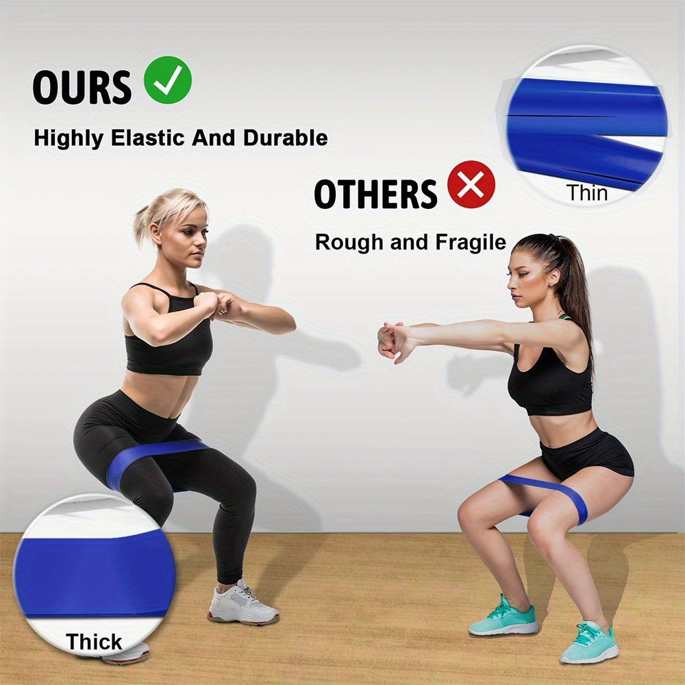 5pcs TPE Resistance Bands Set - Color-Coded Exercise Bands for Home\u002F Gym Workouts, 5-Level Strength Training with Door Anchor & Carry Bag - Stretch Bands for Physical Relax & Muscle Toning