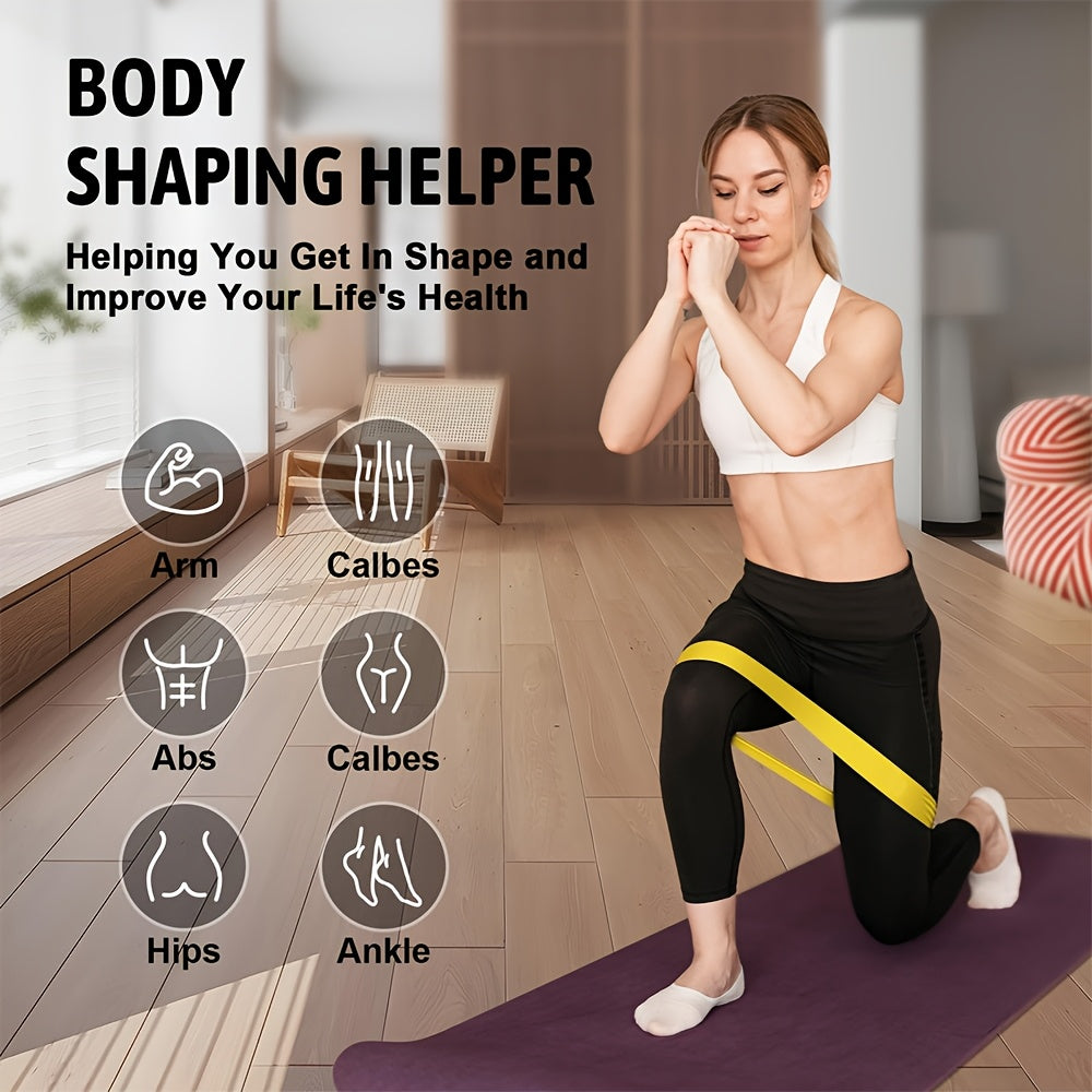 5pcs TPE Resistance Bands Set - Color-Coded Exercise Bands for Home\u002F Gym Workouts, 5-Level Strength Training with Door Anchor & Carry Bag - Stretch Bands for Physical Relax & Muscle Toning